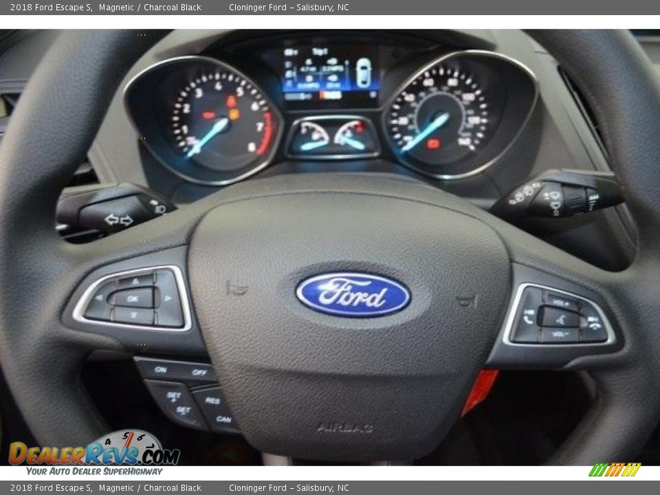 2018 Ford Escape S Magnetic / Charcoal Black Photo #16