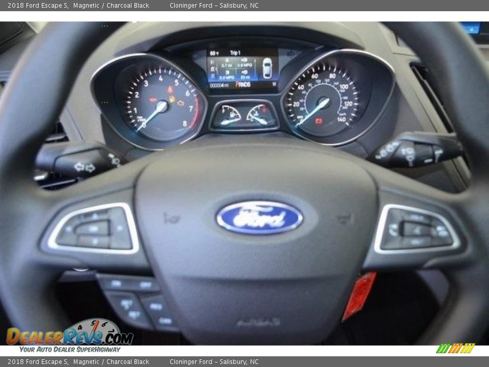 2018 Ford Escape S Magnetic / Charcoal Black Photo #16