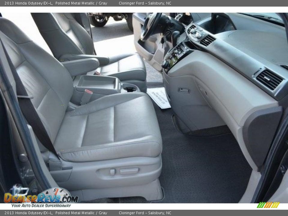2013 Honda Odyssey EX-L Polished Metal Metallic / Gray Photo #17