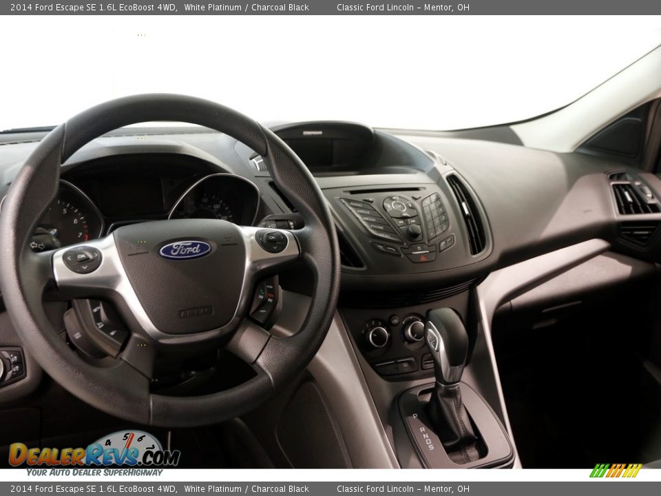 2014 Ford Escape SE 1.6L EcoBoost 4WD White Platinum / Charcoal Black Photo #7
