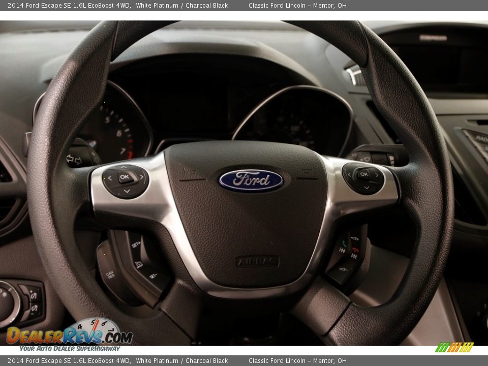 2014 Ford Escape SE 1.6L EcoBoost 4WD White Platinum / Charcoal Black Photo #8