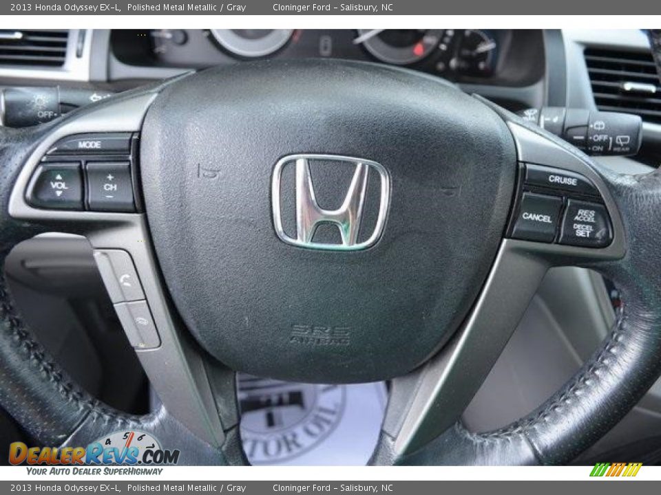 2013 Honda Odyssey EX-L Polished Metal Metallic / Gray Photo #22