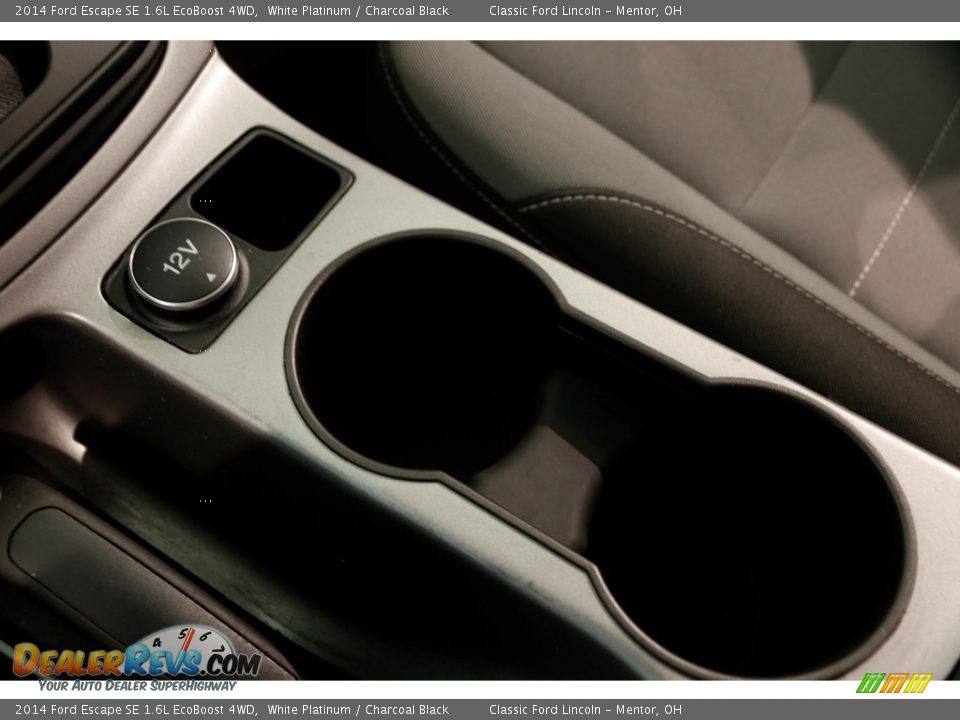 2014 Ford Escape SE 1.6L EcoBoost 4WD White Platinum / Charcoal Black Photo #14