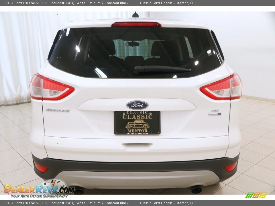 2014 Ford Escape SE 1.6L EcoBoost 4WD White Platinum / Charcoal Black Photo #19