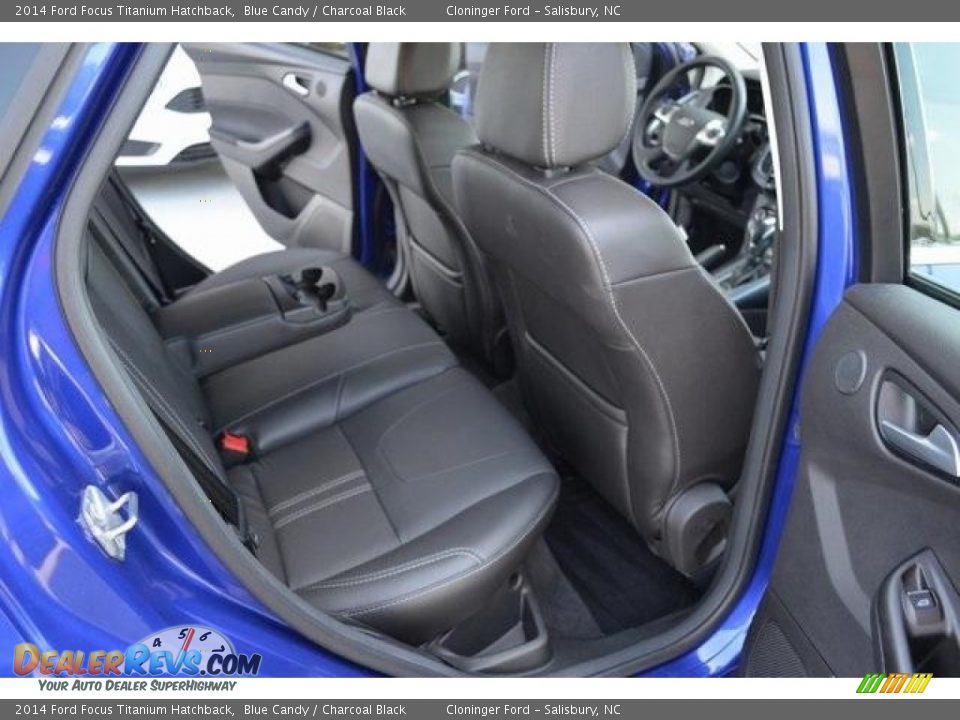 2014 Ford Focus Titanium Hatchback Blue Candy / Charcoal Black Photo #14