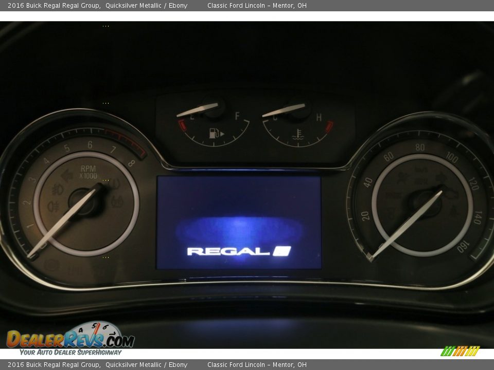 2016 Buick Regal Regal Group Quicksilver Metallic / Ebony Photo #8