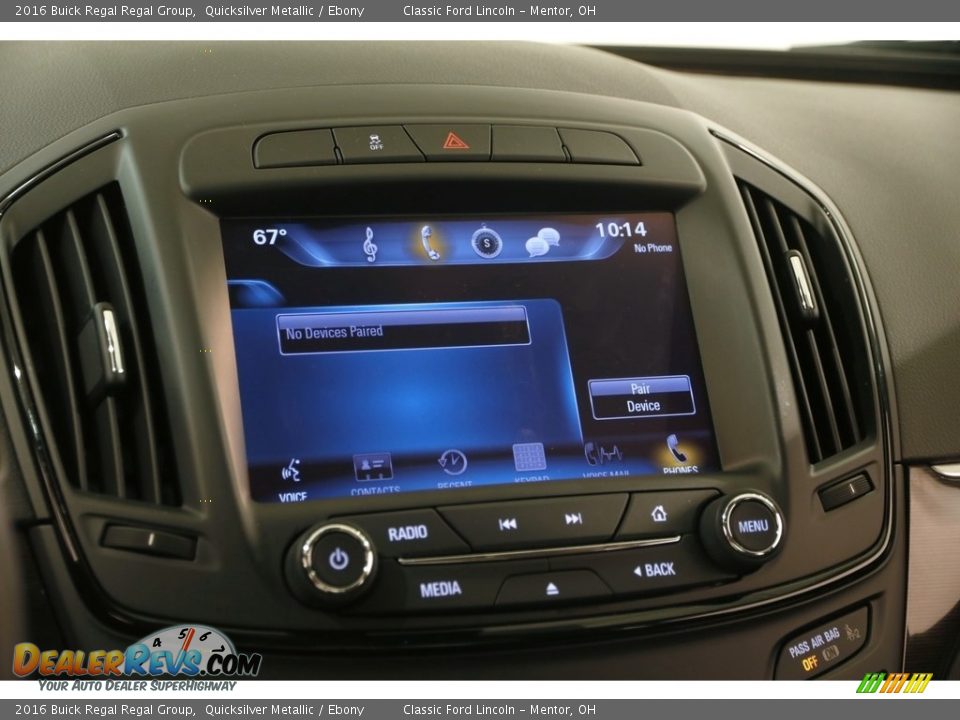 2016 Buick Regal Regal Group Quicksilver Metallic / Ebony Photo #13
