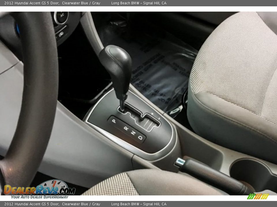 2012 Hyundai Accent GS 5 Door Clearwater Blue / Gray Photo #18