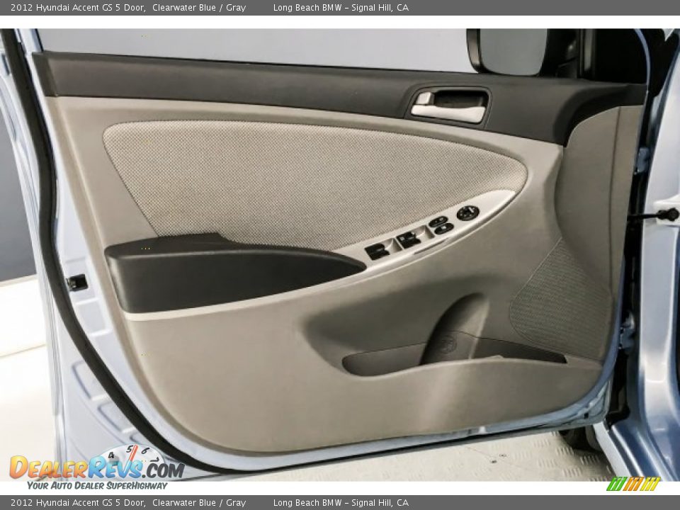 2012 Hyundai Accent GS 5 Door Clearwater Blue / Gray Photo #22