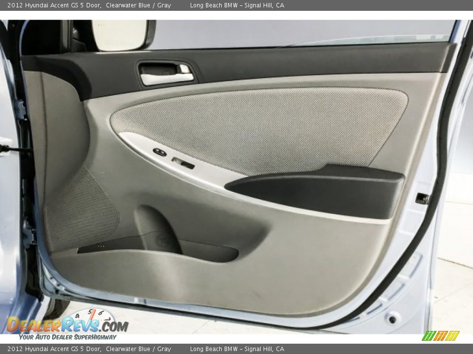2012 Hyundai Accent GS 5 Door Clearwater Blue / Gray Photo #25