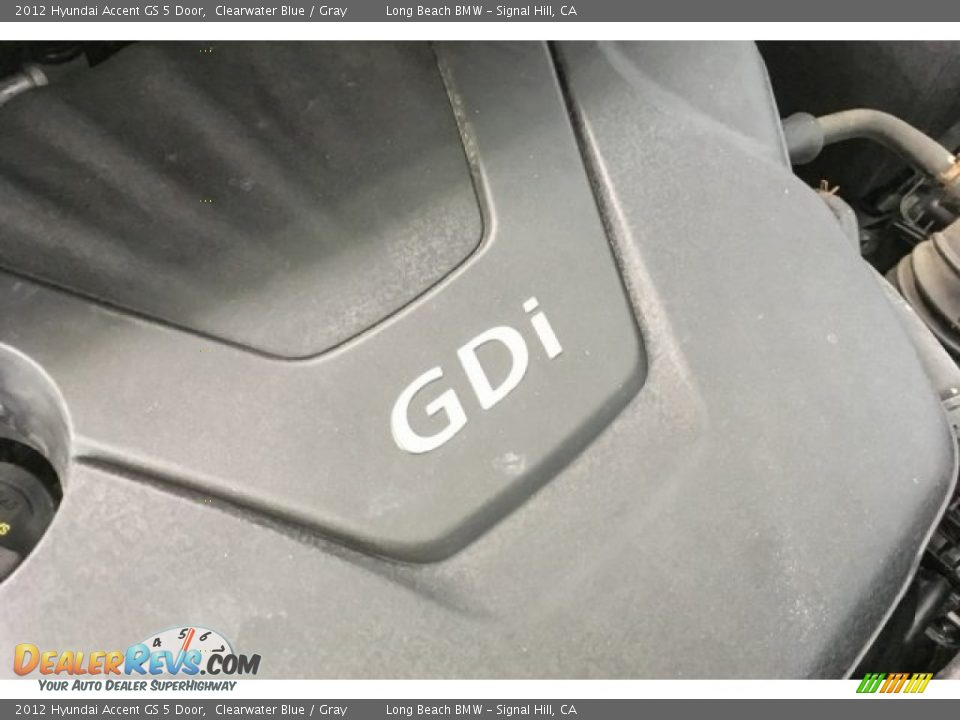 2012 Hyundai Accent GS 5 Door Clearwater Blue / Gray Photo #26