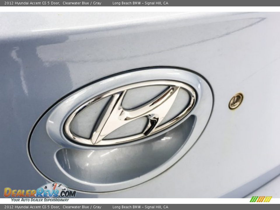2012 Hyundai Accent GS 5 Door Clearwater Blue / Gray Photo #30