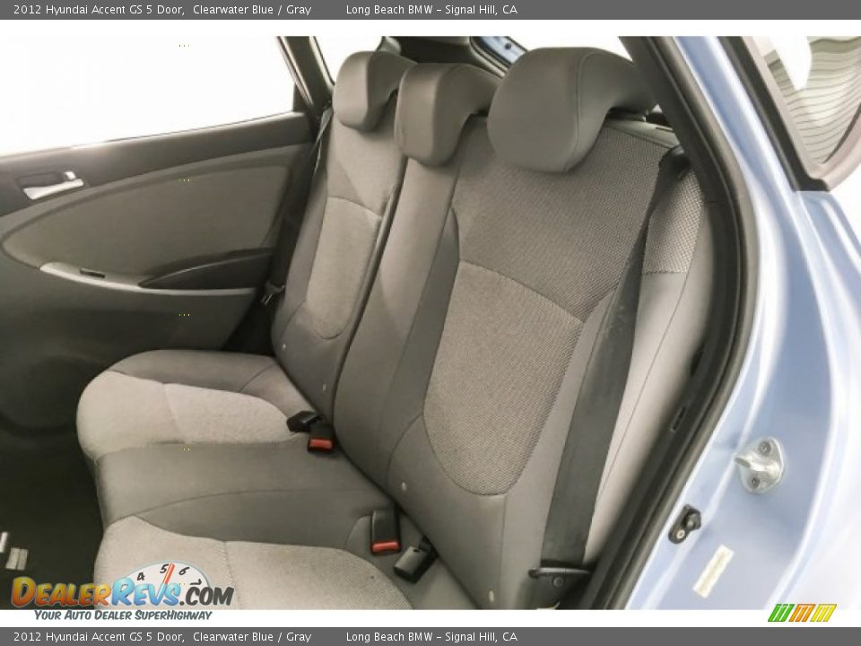 2012 Hyundai Accent GS 5 Door Clearwater Blue / Gray Photo #32