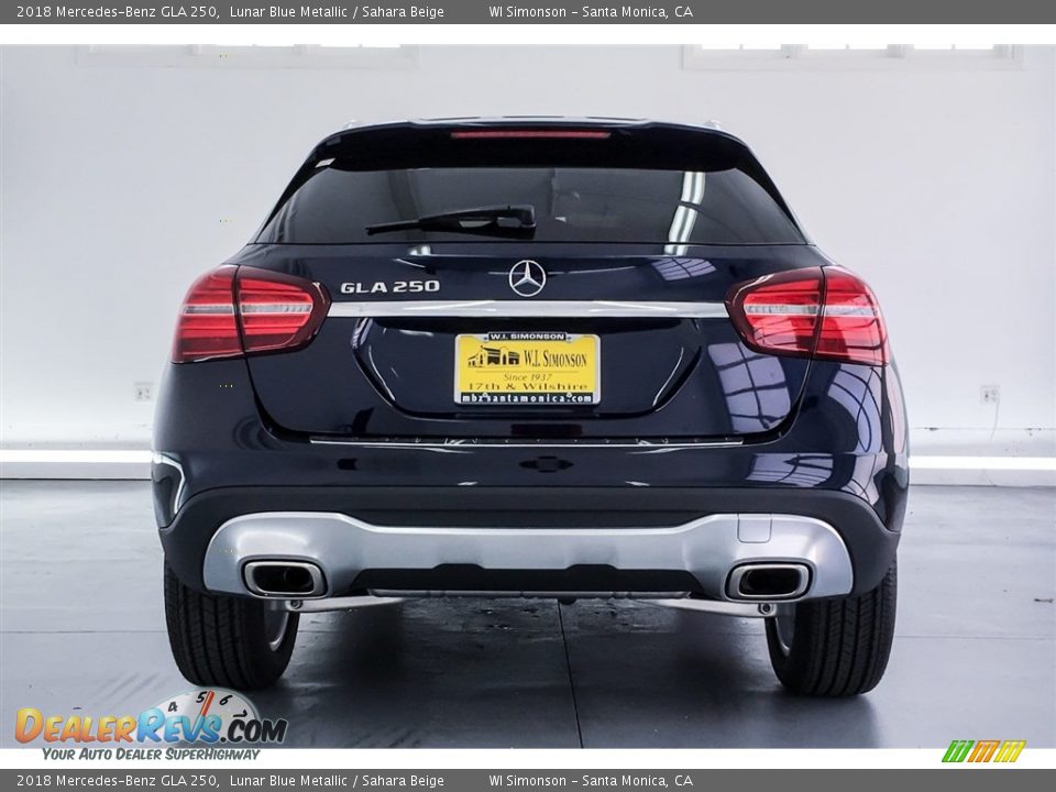 2018 Mercedes-Benz GLA 250 Lunar Blue Metallic / Sahara Beige Photo #4