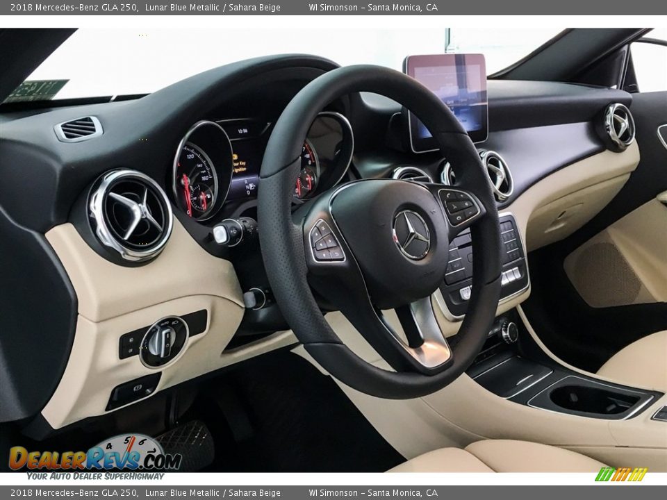 2018 Mercedes-Benz GLA 250 Lunar Blue Metallic / Sahara Beige Photo #5