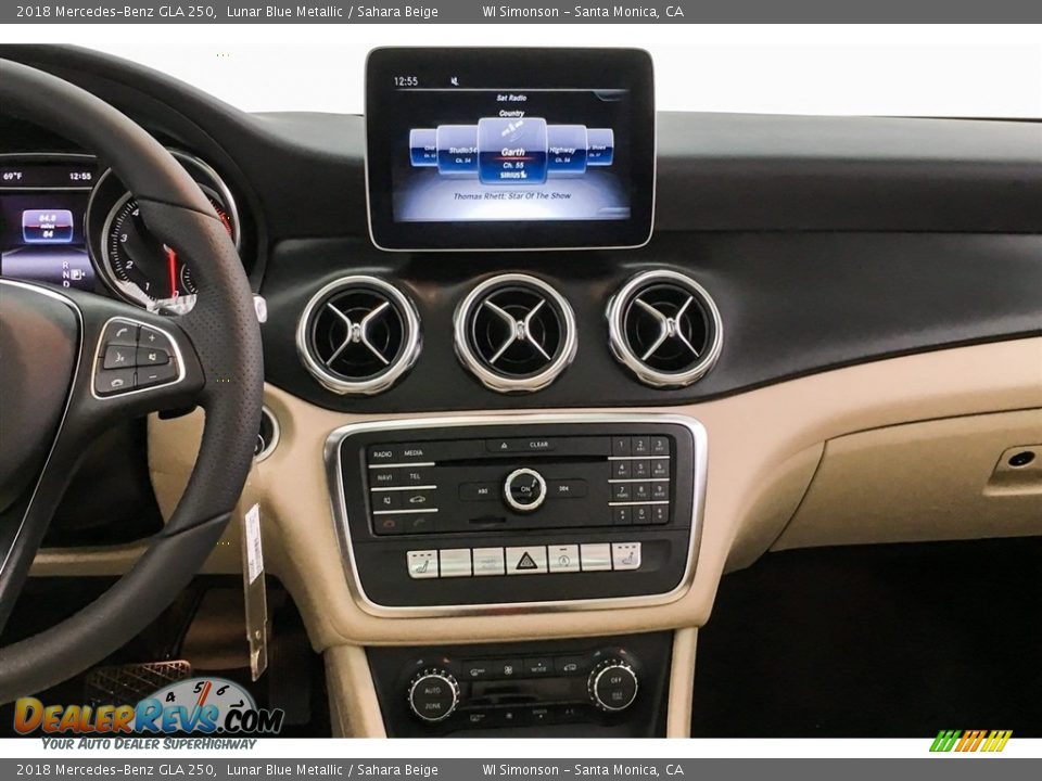 2018 Mercedes-Benz GLA 250 Lunar Blue Metallic / Sahara Beige Photo #6