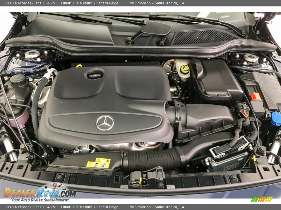 2018 Mercedes-Benz GLA 250 Lunar Blue Metallic / Sahara Beige Photo #8