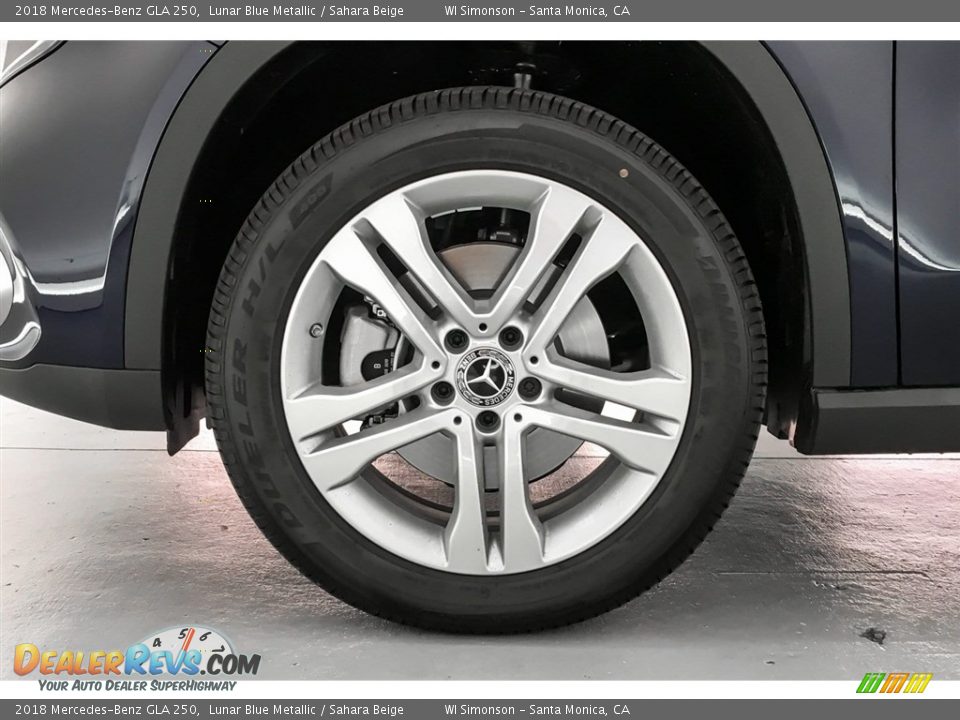 2018 Mercedes-Benz GLA 250 Lunar Blue Metallic / Sahara Beige Photo #9