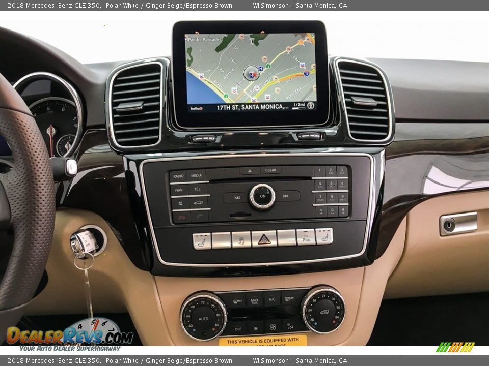 2018 Mercedes-Benz GLE 350 Polar White / Ginger Beige/Espresso Brown Photo #6
