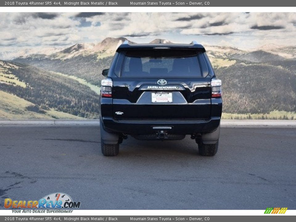 2018 Toyota 4Runner SR5 4x4 Midnight Black Metallic / Black Photo #4