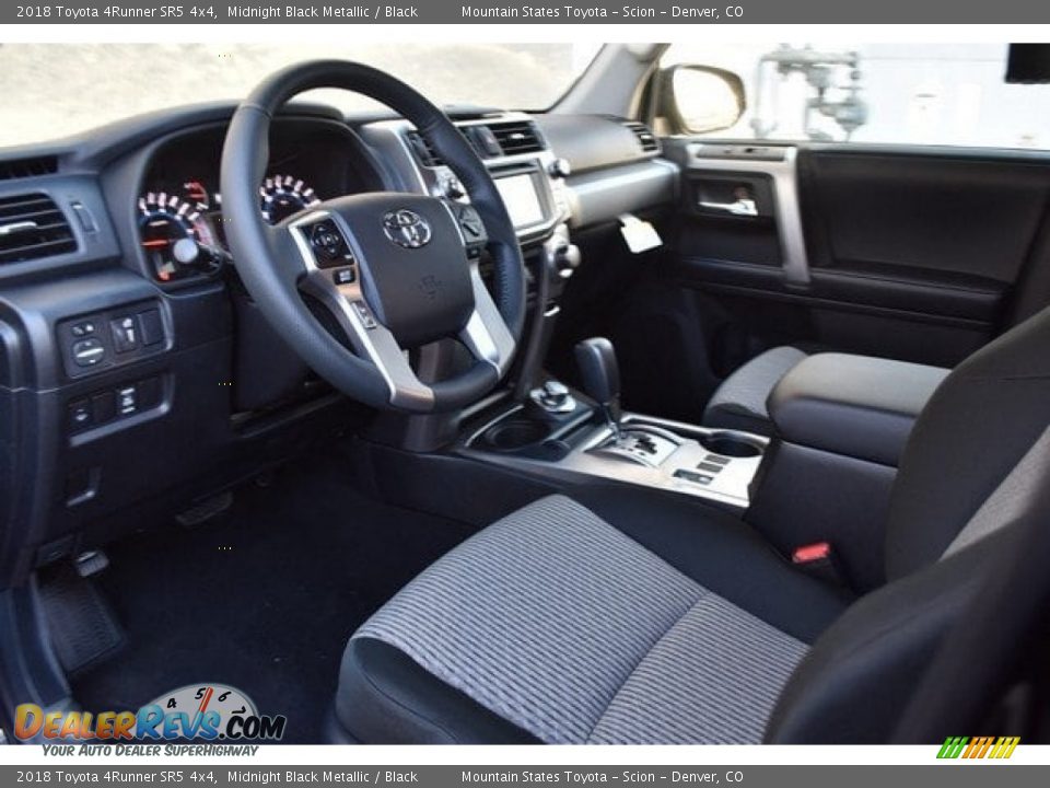 2018 Toyota 4Runner SR5 4x4 Midnight Black Metallic / Black Photo #5