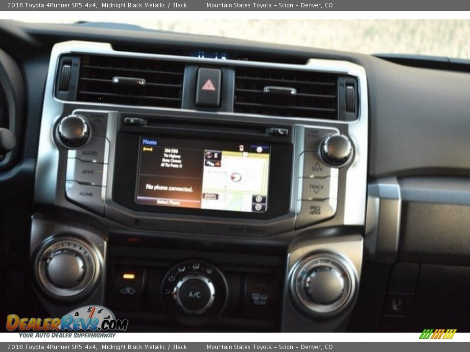 2018 Toyota 4Runner SR5 4x4 Midnight Black Metallic / Black Photo #10