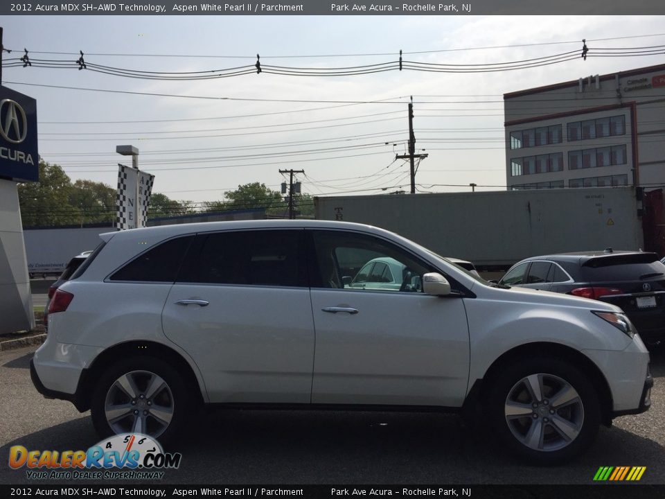 2012 Acura MDX SH-AWD Technology Aspen White Pearl II / Parchment Photo #2