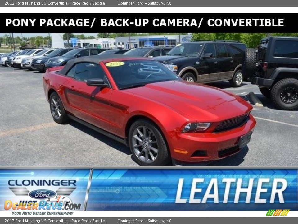 2012 Ford Mustang V6 Convertible Race Red / Saddle Photo #1