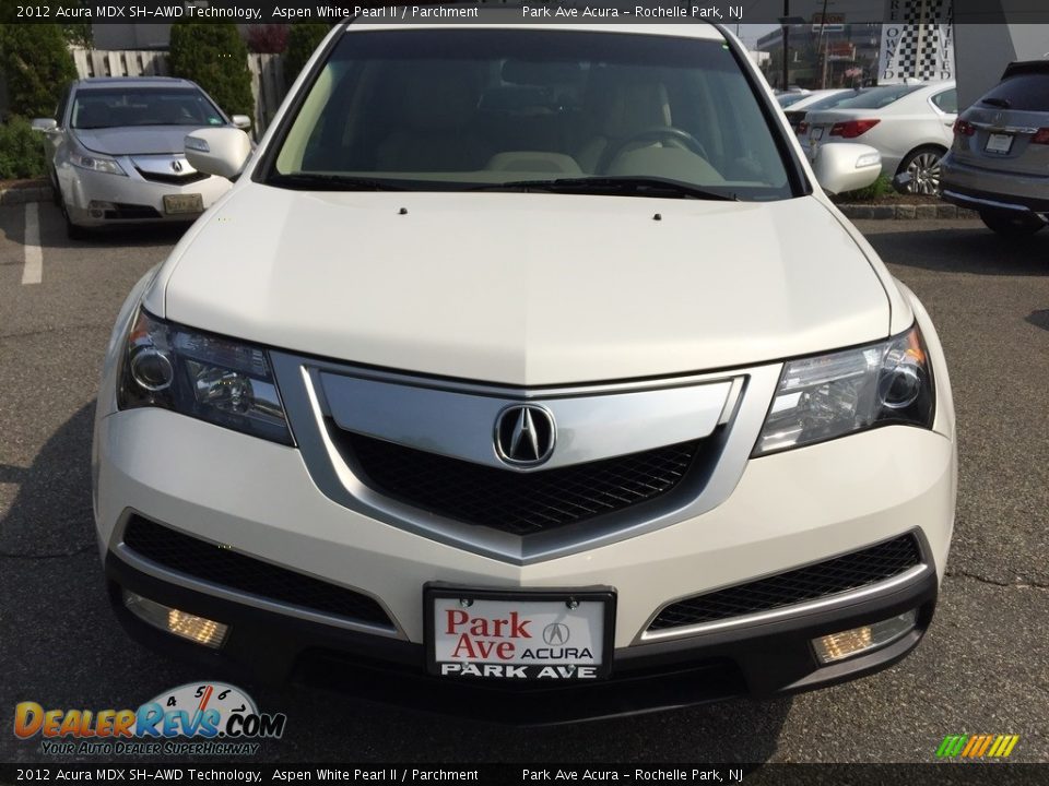 2012 Acura MDX SH-AWD Technology Aspen White Pearl II / Parchment Photo #8