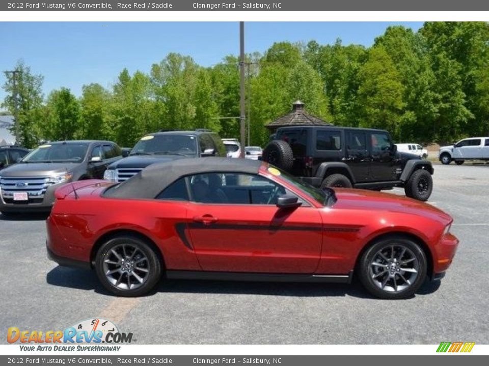2012 Ford Mustang V6 Convertible Race Red / Saddle Photo #2