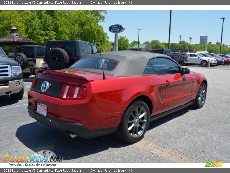 2012 Ford Mustang V6 Convertible Race Red / Saddle Photo #3