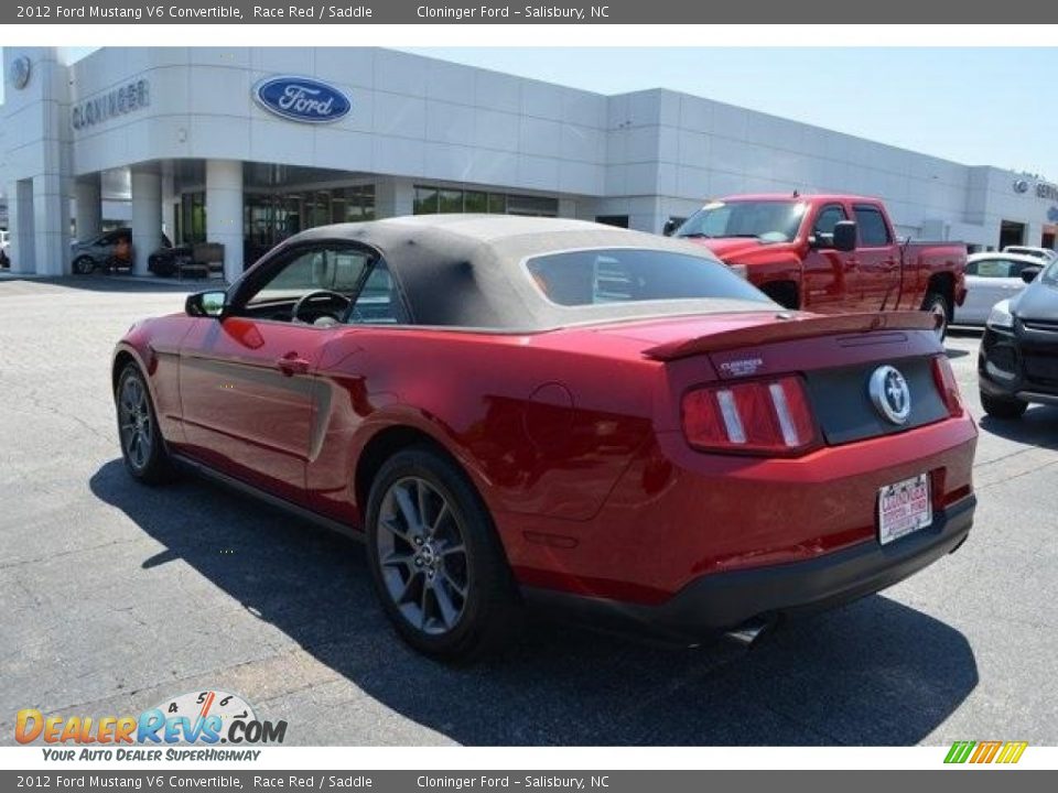 2012 Ford Mustang V6 Convertible Race Red / Saddle Photo #4