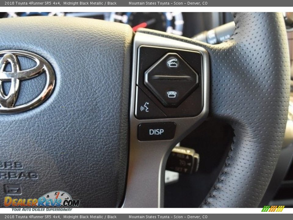 2018 Toyota 4Runner SR5 4x4 Midnight Black Metallic / Black Photo #27
