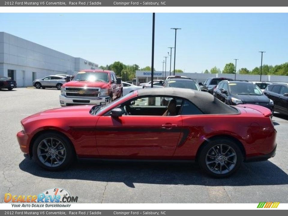 2012 Ford Mustang V6 Convertible Race Red / Saddle Photo #5