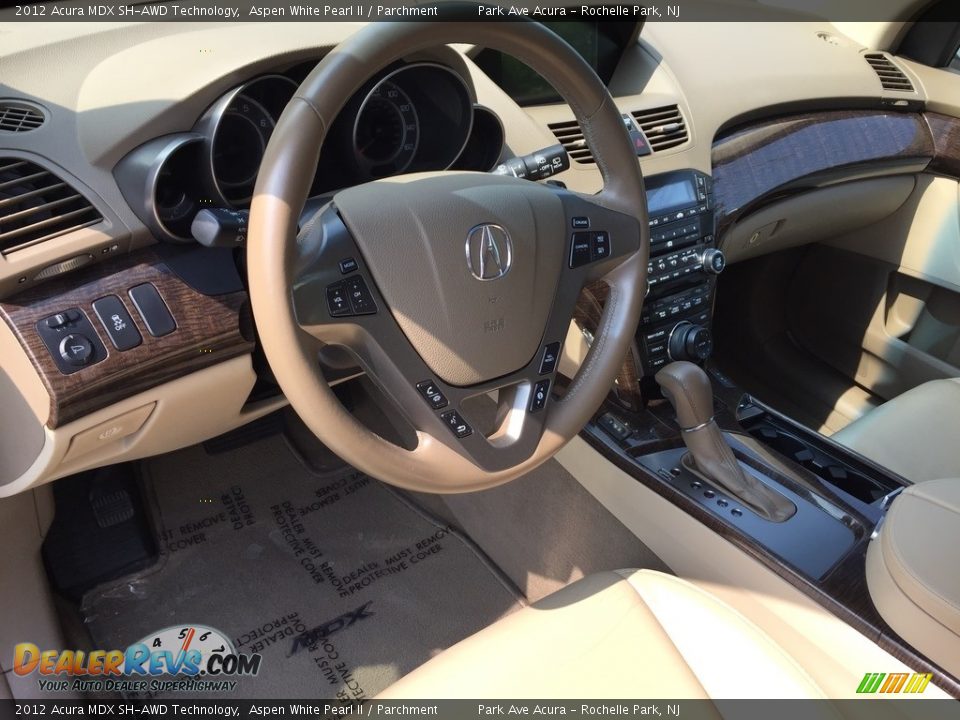2012 Acura MDX SH-AWD Technology Aspen White Pearl II / Parchment Photo #12
