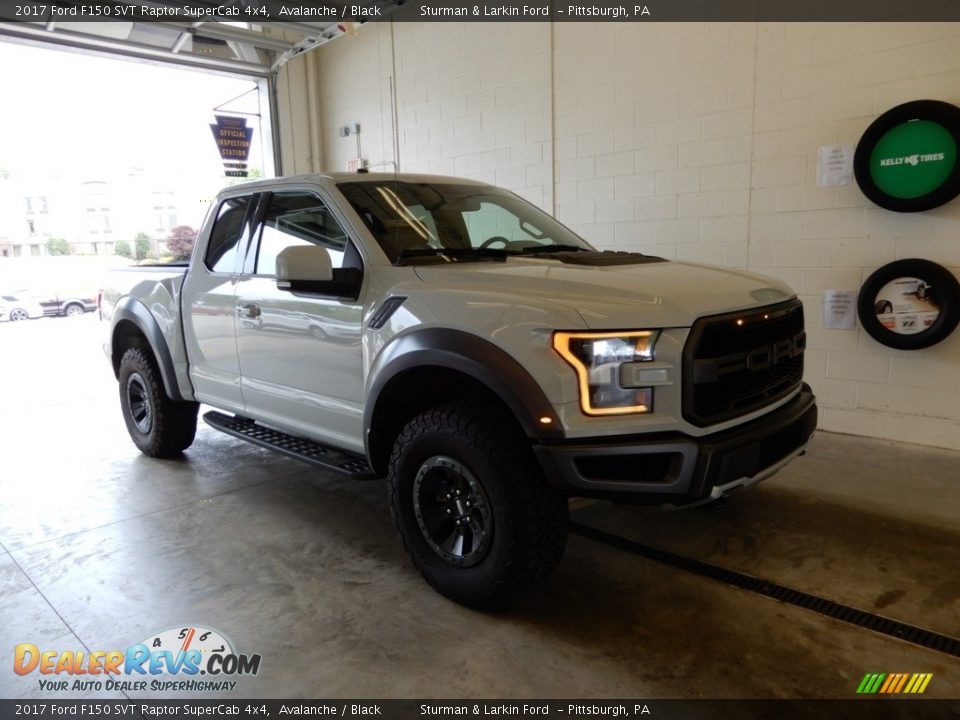 2017 Ford F150 SVT Raptor SuperCab 4x4 Avalanche / Black Photo #1