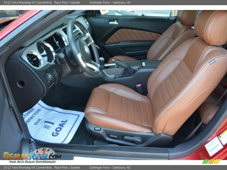 2012 Ford Mustang V6 Convertible Race Red / Saddle Photo #9
