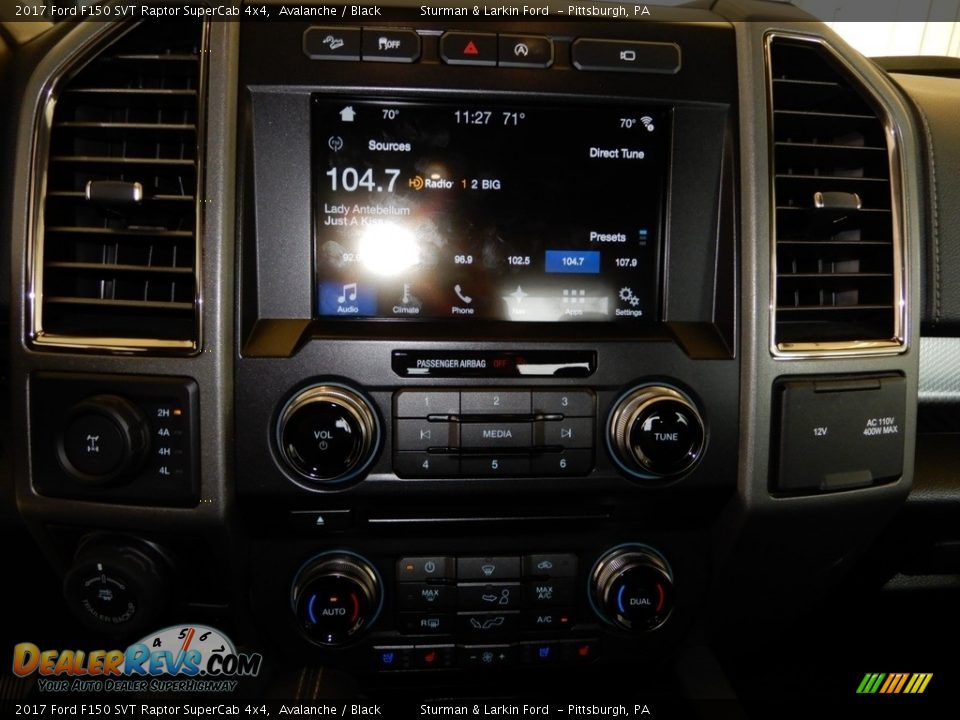 2017 Ford F150 SVT Raptor SuperCab 4x4 Avalanche / Black Photo #5