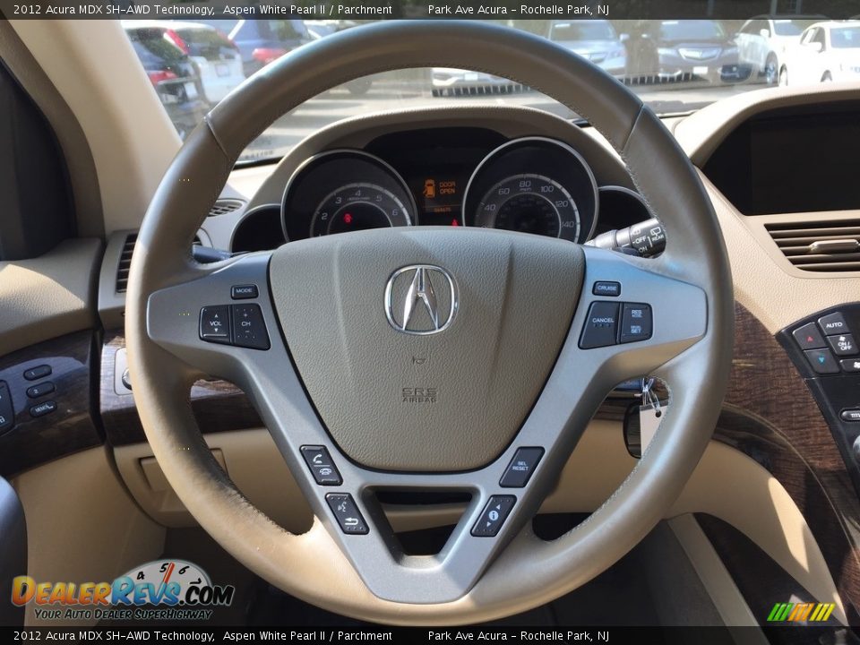 2012 Acura MDX SH-AWD Technology Aspen White Pearl II / Parchment Photo #16
