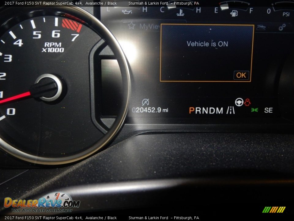 2017 Ford F150 SVT Raptor SuperCab 4x4 Avalanche / Black Photo #6