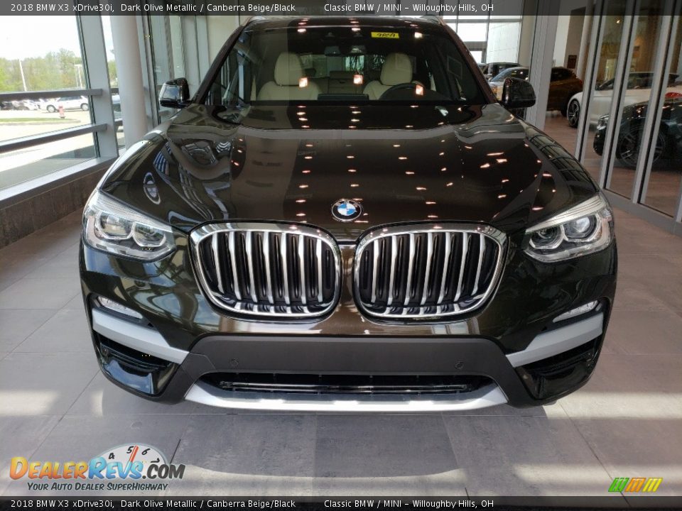 2018 BMW X3 xDrive30i Dark Olive Metallic / Canberra Beige/Black Photo #4