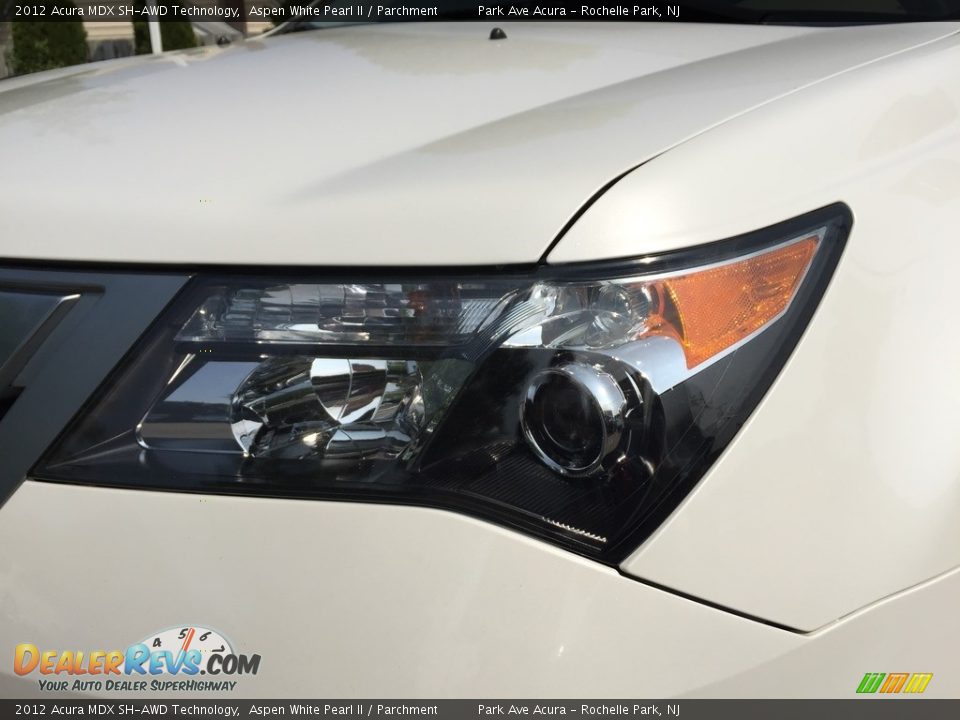 2012 Acura MDX SH-AWD Technology Aspen White Pearl II / Parchment Photo #35