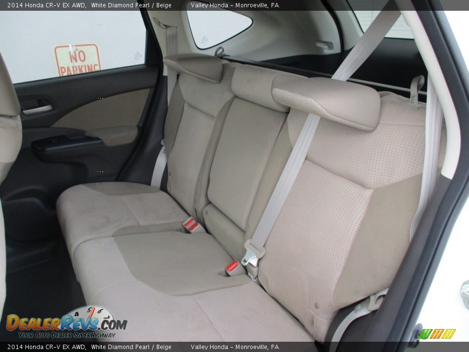 2014 Honda CR-V EX AWD White Diamond Pearl / Beige Photo #11