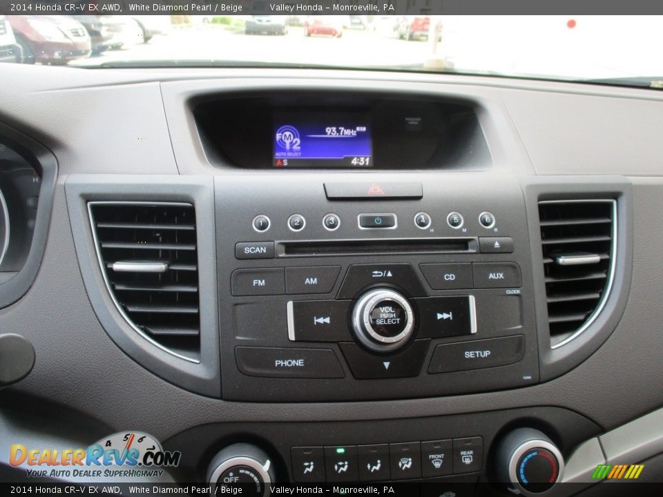 2014 Honda CR-V EX AWD White Diamond Pearl / Beige Photo #15