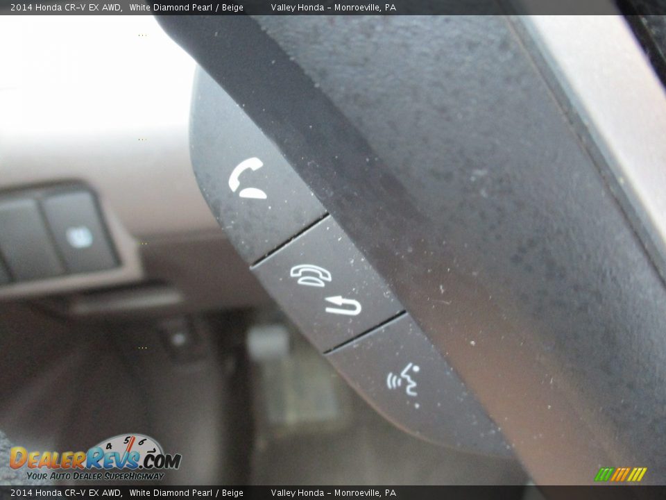 2014 Honda CR-V EX AWD White Diamond Pearl / Beige Photo #17