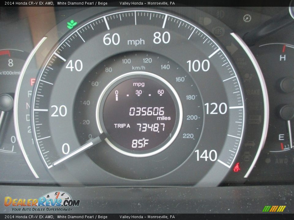 2014 Honda CR-V EX AWD White Diamond Pearl / Beige Photo #20