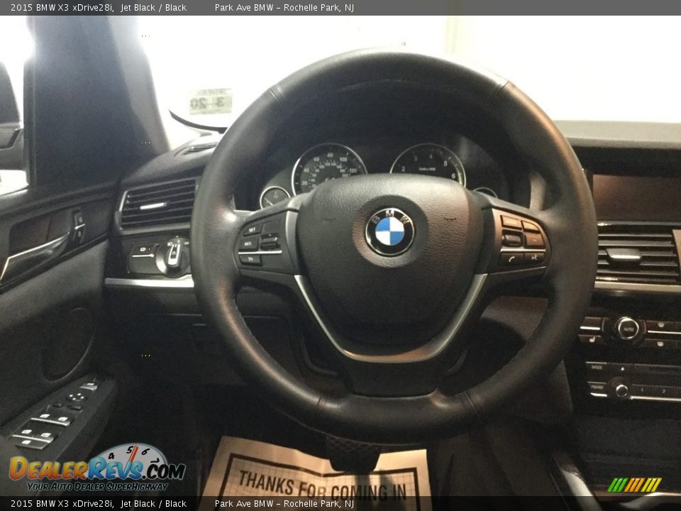 2015 BMW X3 xDrive28i Jet Black / Black Photo #22