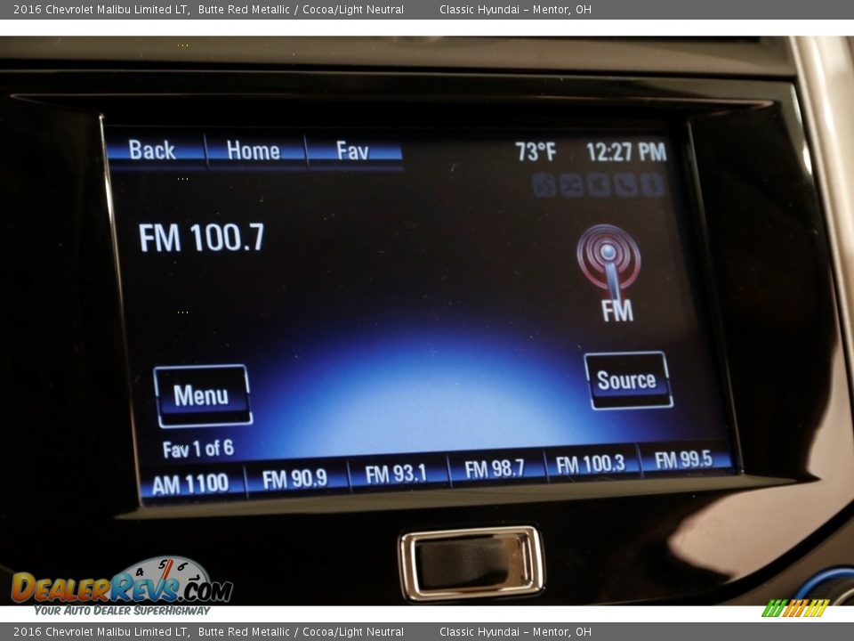 2016 Chevrolet Malibu Limited LT Butte Red Metallic / Cocoa/Light Neutral Photo #10