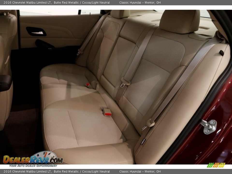 2016 Chevrolet Malibu Limited LT Butte Red Metallic / Cocoa/Light Neutral Photo #16