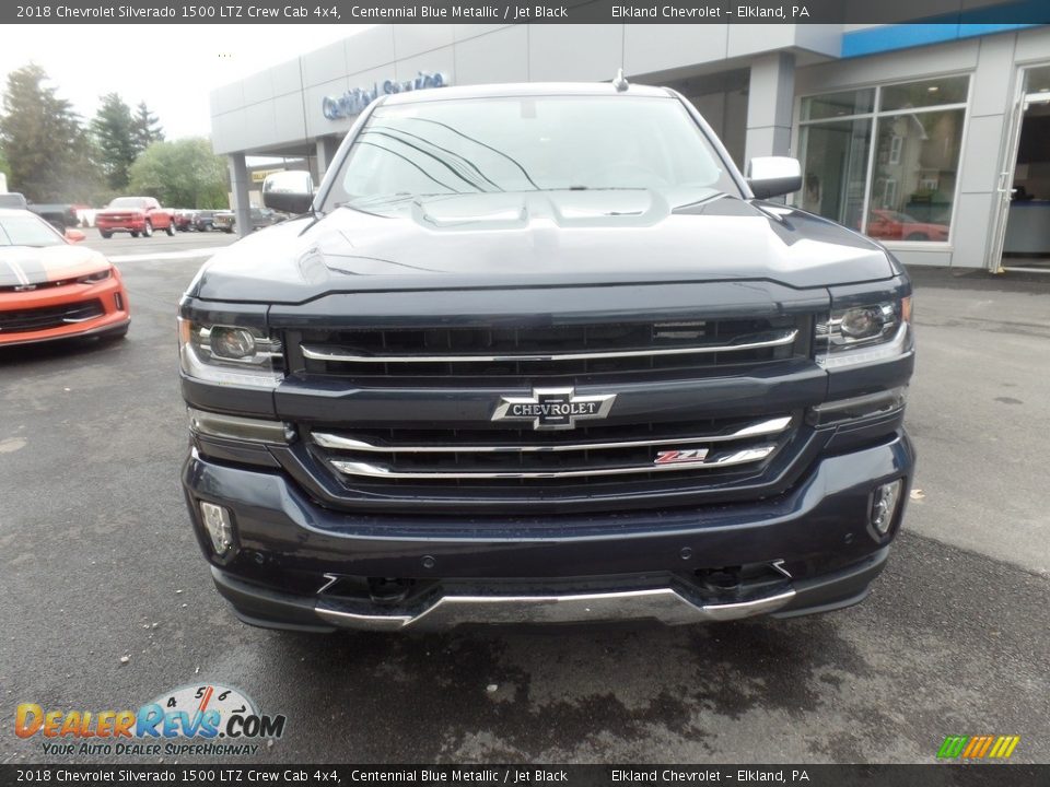 2018 Chevrolet Silverado 1500 LTZ Crew Cab 4x4 Centennial Blue Metallic / Jet Black Photo #3